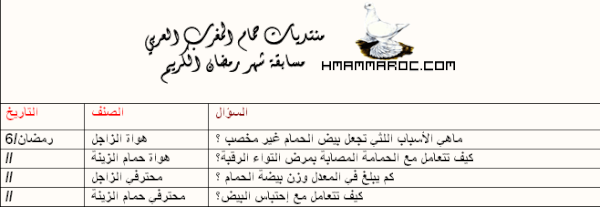  اسئلة اليوم6 من المسابقة الرمضانية الخاصة بالحمام    610_600x800